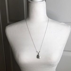 Alex & ani sand dollar necklace silver.